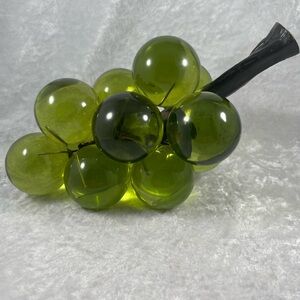 Vintage MCM Lucite Large Green Grapes